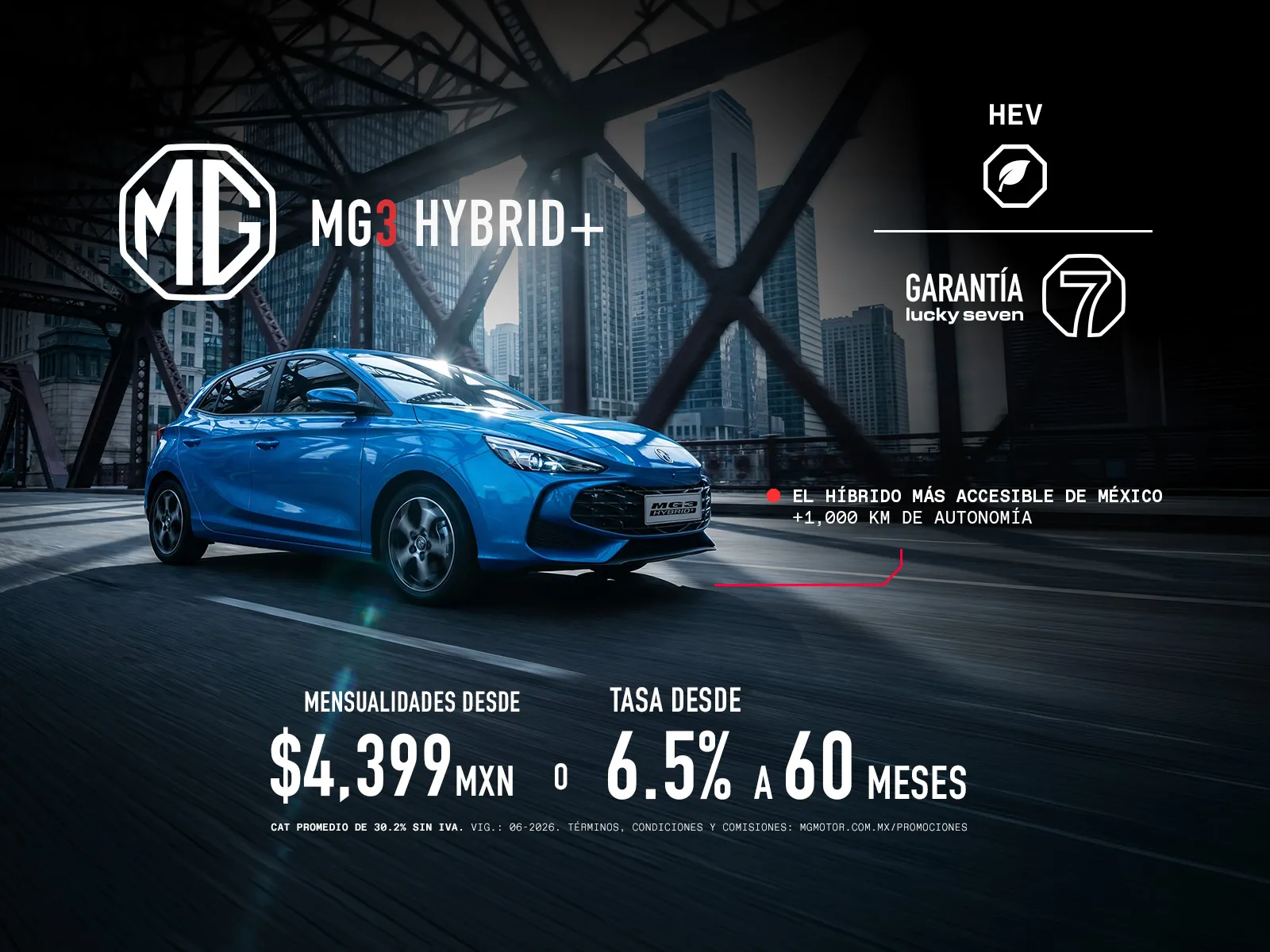 Mensualidad desde $4,399 o Tasa desde 6.50% a 60 meses