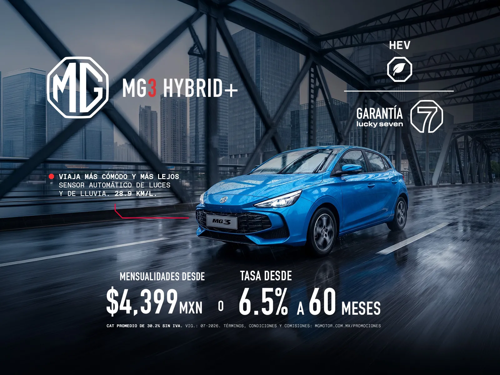 Mensualidad desde $4,399 o Tasa desde 6.50% a 60 meses Ver promoción